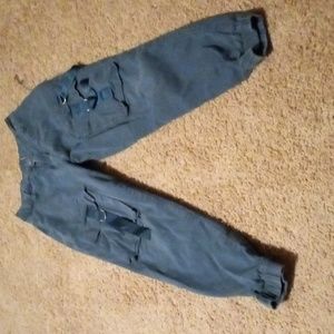 Blue cargo pants